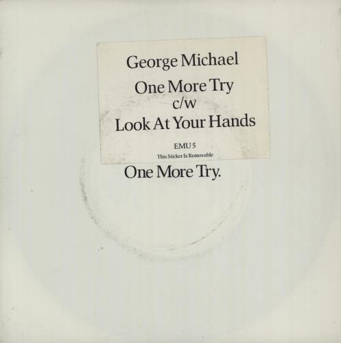 George Michael One More Try - Hype Stickered 7" vinyl single (7 inch record / 45) UK GEO07ON671470