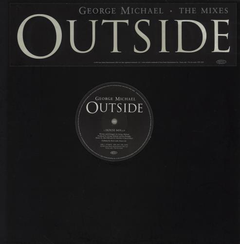 George Michael Outside - Promo #1 12" vinyl single (12 inch record / Maxi-single) UK GEO12OU755752