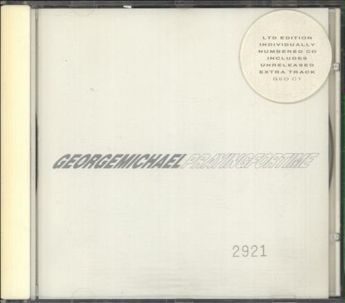 George Michael Praying For Time - Numbered White Sleeve CD single (CD5 / 5") UK GEOC5PR06769