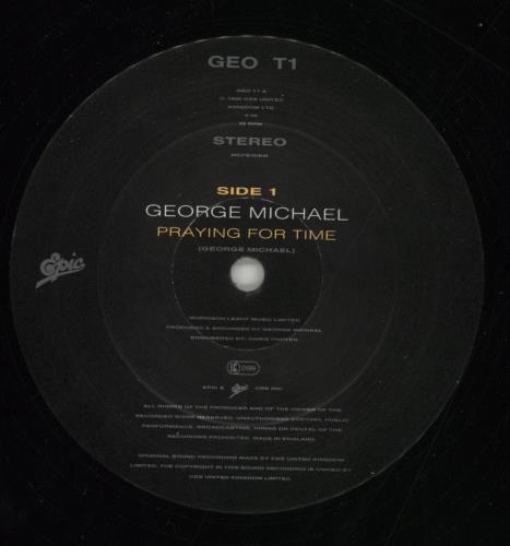 George Michael Praying For Time 12" vinyl single (12 inch record / Maxi-single) UK GEO12PR17813