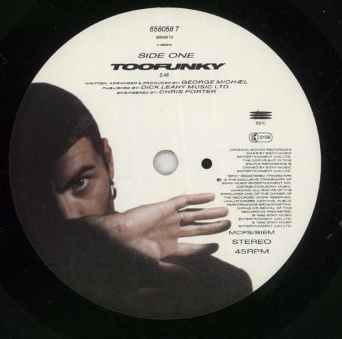 George Michael Toofunky 7" vinyl single (7 inch record / 45) UK GEO07TO205415