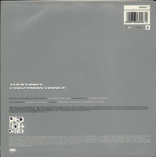 George Michael Toofunky 7" vinyl single (7 inch record / 45) UK GEO07TO205415