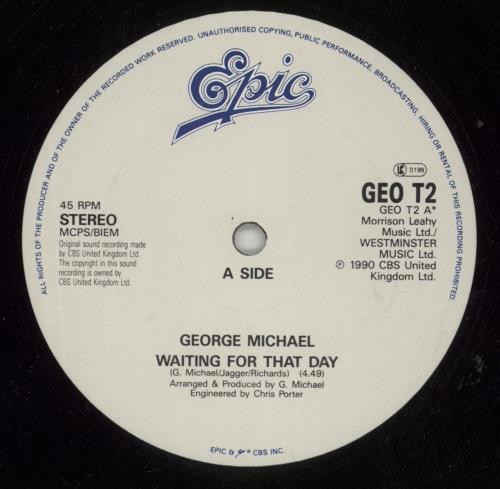 George Michael Waiting For That Day 12" vinyl single (12 inch record / Maxi-single) UK GEO12WA49805