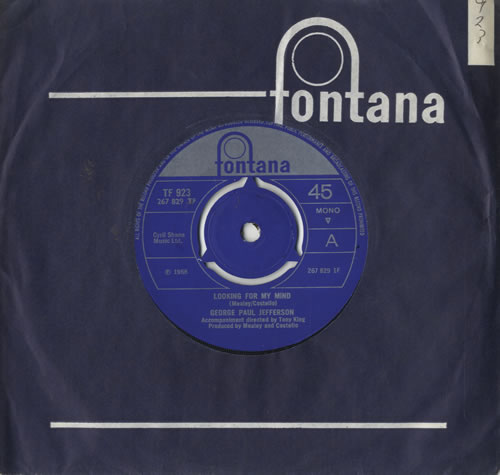 George Paul Jefferson Looking For My Mind 7" vinyl single (7 inch record / 45) UK GPJ07LO484547