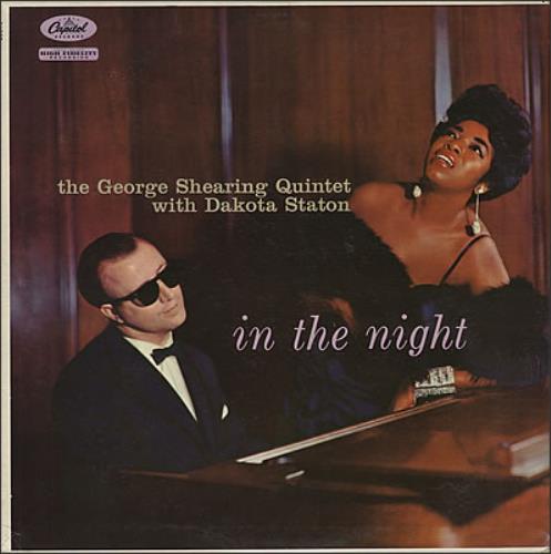 George Shearing In The Night vinyl LP album (LP record) US GSGLPIN376604