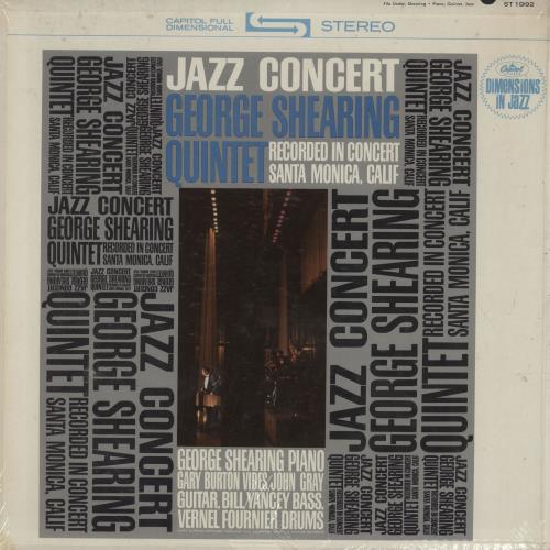 George Shearing Jazz Concert vinyl LP album (LP record) US GSGLPJA754037
