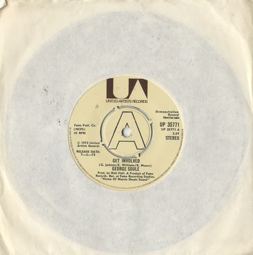George Soul� Get Involved 7" vinyl single (7 inch record / 45) UK GSJ07GE482683