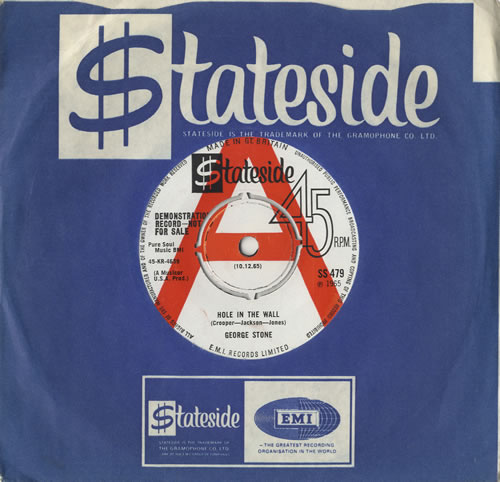 George Stone Hole In The Wall 7" vinyl single (7 inch record / 45) UK 5GS07HO471647