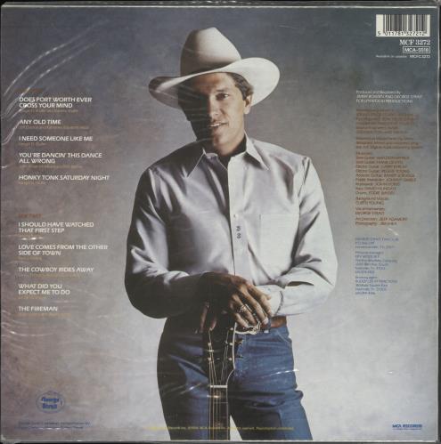 George Strait Does Fort Worth Ever Cross Your Mind vinyl LP album (LP record) UK GAILPDO449635
