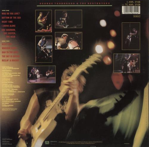 George Thorogood Live vinyl LP album (LP record) UK GTHLPLI216917