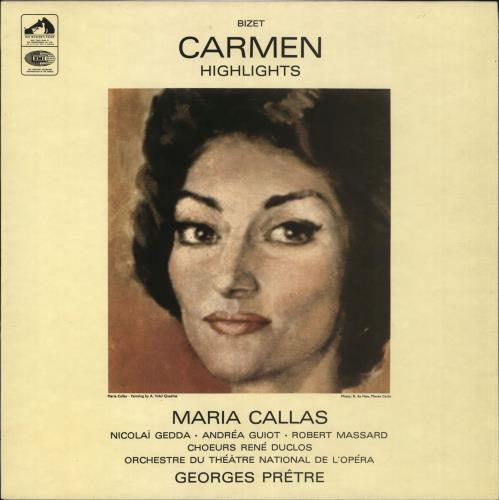 Georges Bizet Carmen Highlights vinyl LP album (LP record) UK BZTLPCA712413