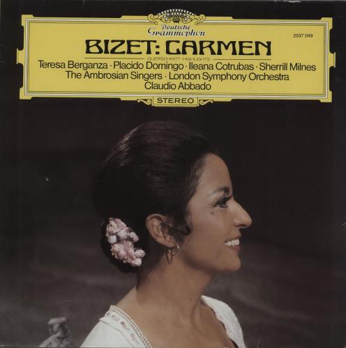 Georges Bizet Carmen vinyl LP album (LP record) German BZTLPCA661161