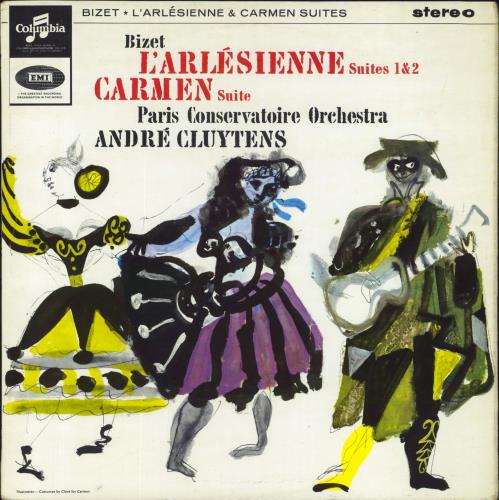 Georges Bizet L'Arlesienne Suites 1 & 2 / Carmen Suite vinyl LP album (LP record) UK BZTLPLA831466