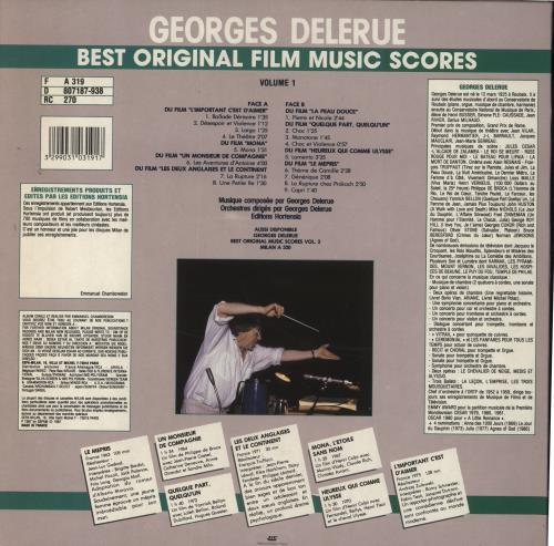 Georges Delerue Best Of Film Music Scores Volume 1 vinyl LP album (LP record) French GYVLPBE820708