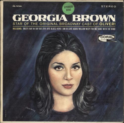 Georgia Brown Georgia Brown vinyl LP album (LP record) US 3GBLPGE712176