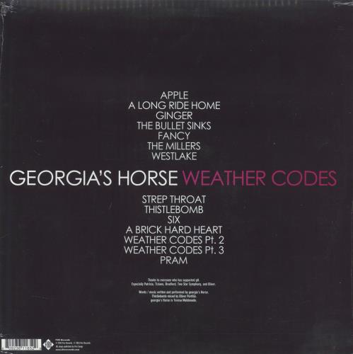 Georgia's Horse Weather Codes vinyl LP album (LP record) UK 1N3LPWE812772