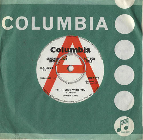 Georgie Fame I'm In Love With You 7" vinyl single (7 inch record / 45) UK GFM07IM483073