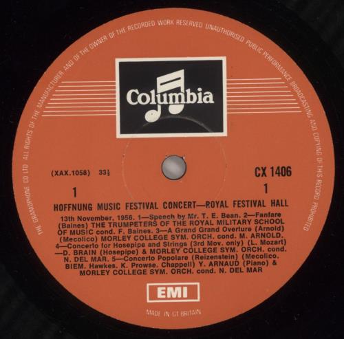 Gerard Hoffnung The Hoffnung Music Festival Concert vinyl LP album (LP record) UK 6GHLPTH879400