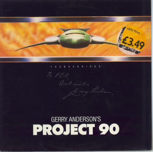 Gerry & Sylvia Anderson Project 90 - Autographed 12" vinyl single (12 inch record / Maxi-single) UK GS&12PR776070