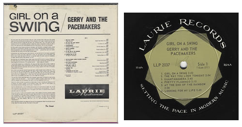Gerry And The Pacemakers Girl On A Swing vinyl LP album (LP record) US GPMLPGI381771