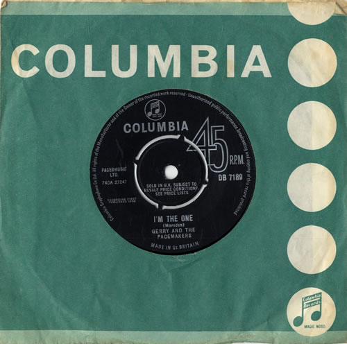 Gerry And The Pacemakers I'm The One 7" vinyl single (7 inch record / 45) UK GPM07IM294657