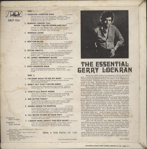 Gerry Lockran The Essential Gerry Lockran vinyl LP album (LP record) UK GECLPTH789077