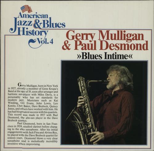 Gerry Mulligan Blues Intime vinyl LP album (LP record) German GAJLPBL670559