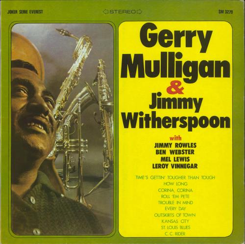 Gerry Mulligan Gerry Mulligan & Jimmy Witherspoon vinyl LP album (LP record) Italian GAJLPGE533387