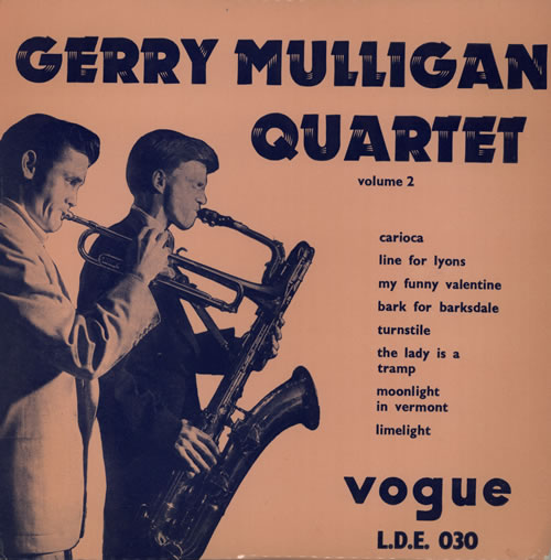 Gerry Mulligan Gerry Mulligan Quartet Volume 2 - 2nd 10" vinyl single (10 inch record) UK GAJ10GE582373