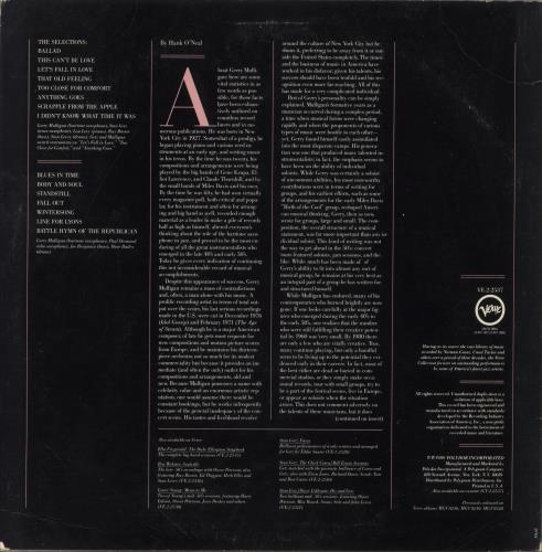 Gerry Mulligan Mulligan And Getz And Desmond 2-LP vinyl record set (Double LP Album) US GAJ2LMU493612