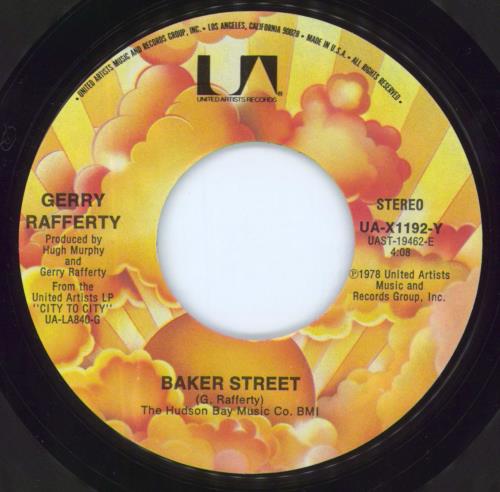 Gerry Rafferty Baker Street 7" vinyl single (7 inch record / 45) US GER07BA805340