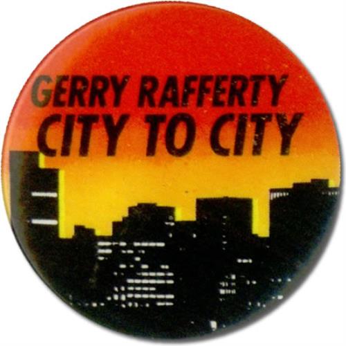 Gerry Rafferty City To City badge UK GERBGCI420147