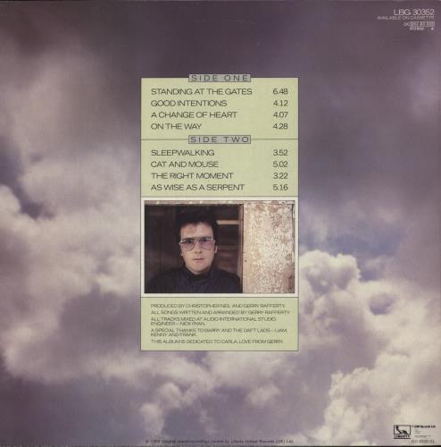 Gerry Rafferty Sleepwalking vinyl LP album (LP record) UK GERLPSL547592