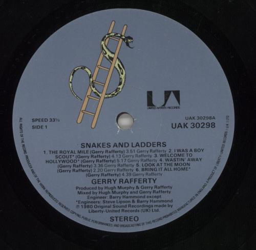 Gerry Rafferty Snakes And Ladders - EX vinyl LP album (LP record) UK GERLPSN288251