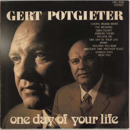Gert Potgieter One Day Of Your Life vinyl LP album (LP record) South African QFZLPON690446