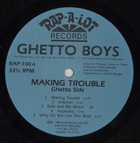 Geto Boys Making Trouble vinyl LP album (LP record) US Y6TLPMA854446