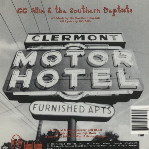 GG Allin & The Southern Baptists Look Into My Eyes And Hate Me - Red Vinyl 7" vinyl single (7 inch record / 45) US 8-D07LO870450