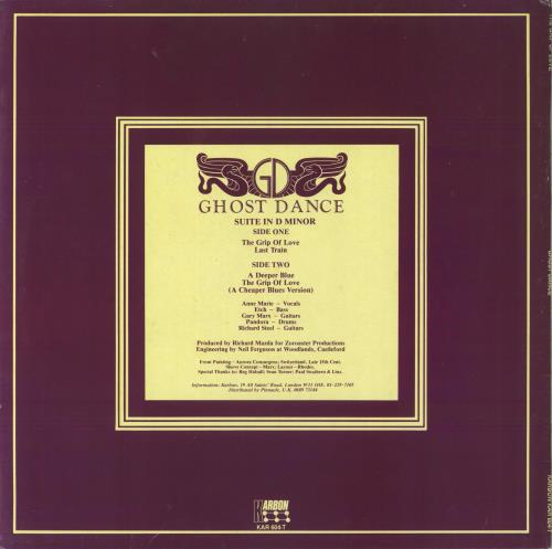 Ghost Dance The Grip Of Love 12" vinyl single (12 inch record / Maxi-single) UK GST12TH265253