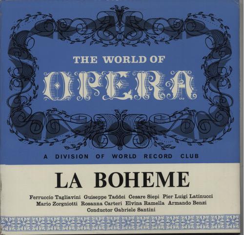 Giacomo Puccini La Boh�me 2-LP vinyl record set (Double LP Album) UK PK52LLA670100