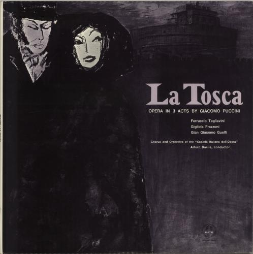 Giacomo Puccini La Tosca 2-LP vinyl record set (Double LP Album) UK PK52LLA701353
