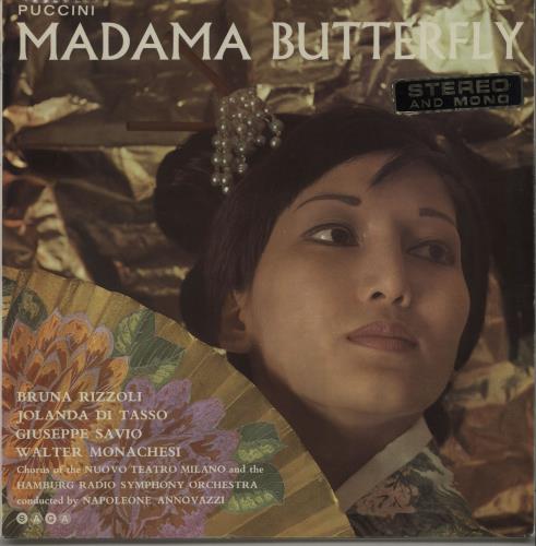 Giacomo Puccini Madama Butterfly vinyl LP album (LP record) UK PK5LPMA670296