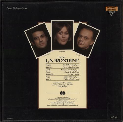 Giacomo Puccini Puccini: La Rondine Vinyl Box Set Dutch PK5VXPU861468