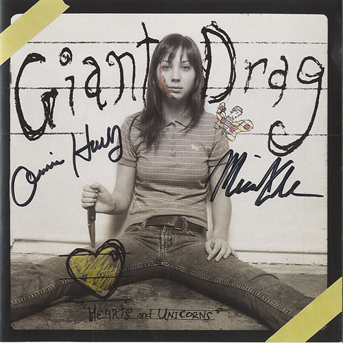 Giant Drag Heart And Unicorns - Autographed CD album (CDLP) US GBJCDHE461114