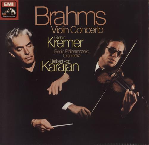 Gidon Kremer Brahms Violin Concerto vinyl LP album (LP record) UK GZDLPBR757263
