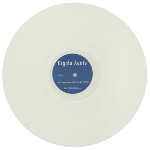 Gigolo Aunts Mrs Washington - White Vinyl 12" vinyl single (12 inch record / Maxi-single) UK GIG12MR45550