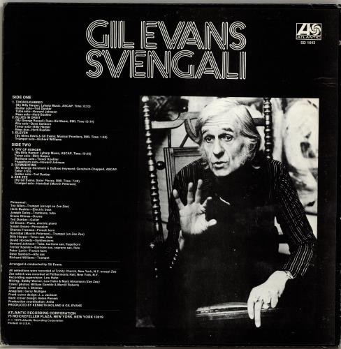 Gil Evans Svengali vinyl LP album (LP record) US GIVLPSV470356