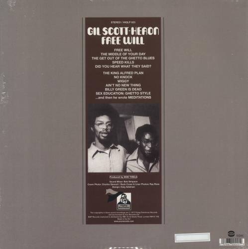 Gil Scott-Heron Free Will - Sealed vinyl LP album (LP record) UK GSHLPFR815252