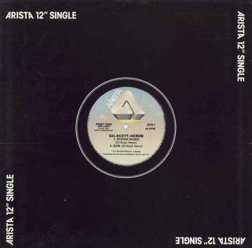 Gil Scott-Heron Storm Music 12" vinyl single (12 inch record / Maxi-single) UK GSH12ST782231
