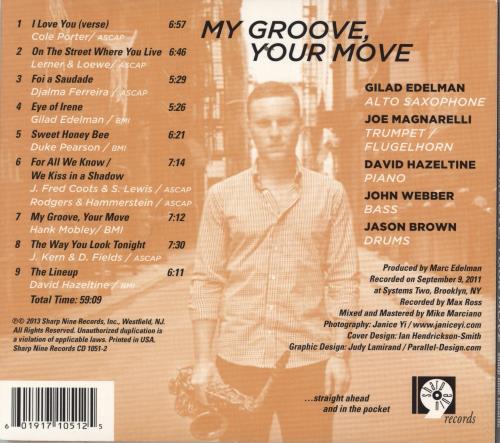 Gilad Edelman My Groove, Your Move CD album (CDLP) US 3LXCDMY768117