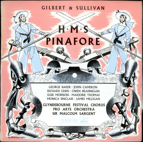 Gilbert & Sullivan HMS Pinafore 2-LP vinyl record set (Double LP Album) UK G+S2LHM527061